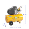 COMPRESOR AIRONE 2HP 50 Dimensiones