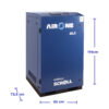 COMPRESOR SCROLL AIRONE LIBRE DE ACEITE 3HP DIMENSIONES