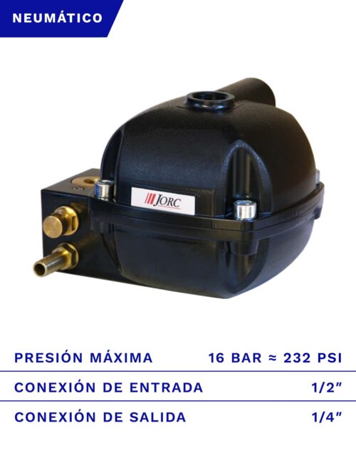 PURGADOR NEUMÁTICO JORC 16 BAR 1/2" FRENTE