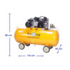 COMPRESOR AIRONE 3.0 HP 200LTS. DIMENSIONES