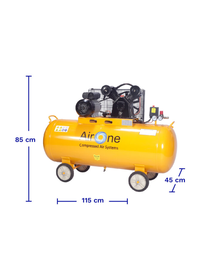 COMPRESOR AIRONE 3.0 HP 200LTS. DIMENSIONES