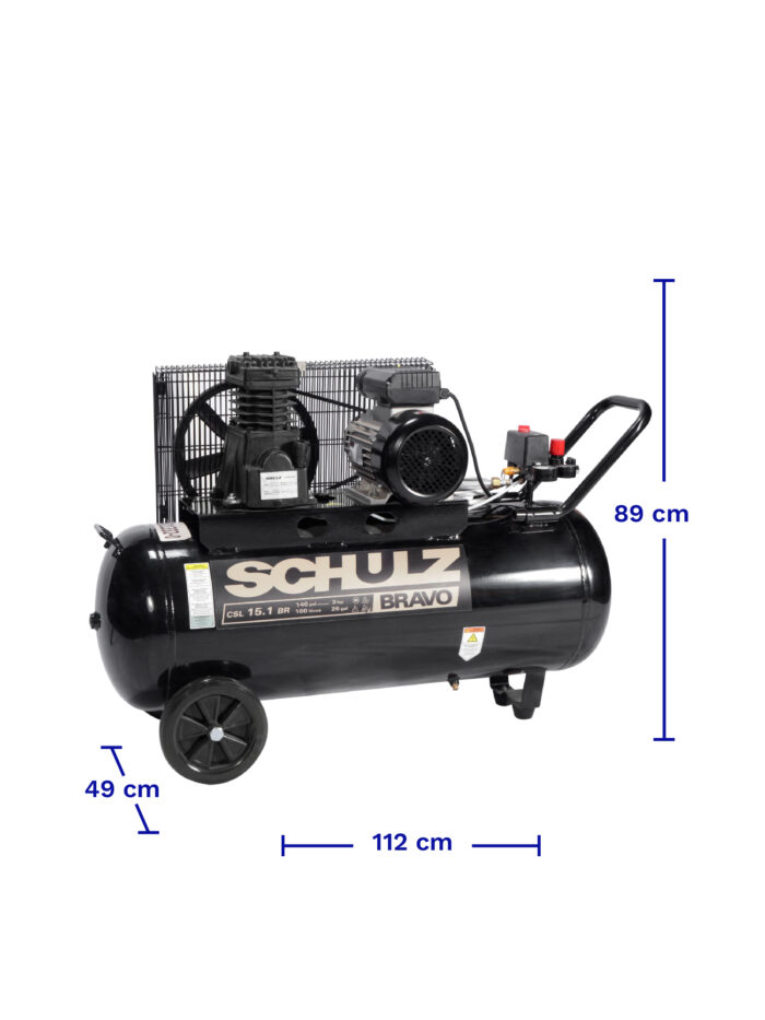 COMPRESOR SCHULZ CSL-15.1/100 DIMENSIONES