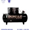 COMPRESOR DE AIRE SCHULZ CSL-10.1 2HP 200L 9.7BAR 10CFM frente