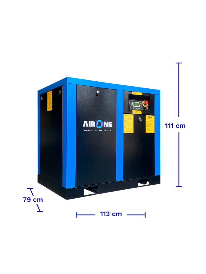 COMPRESOR DE TORNILLO VSD AIRONE 20HP 10BAR 74CFM dimensiones